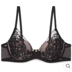 NATORI Black Lace T-Shirt bra34DD